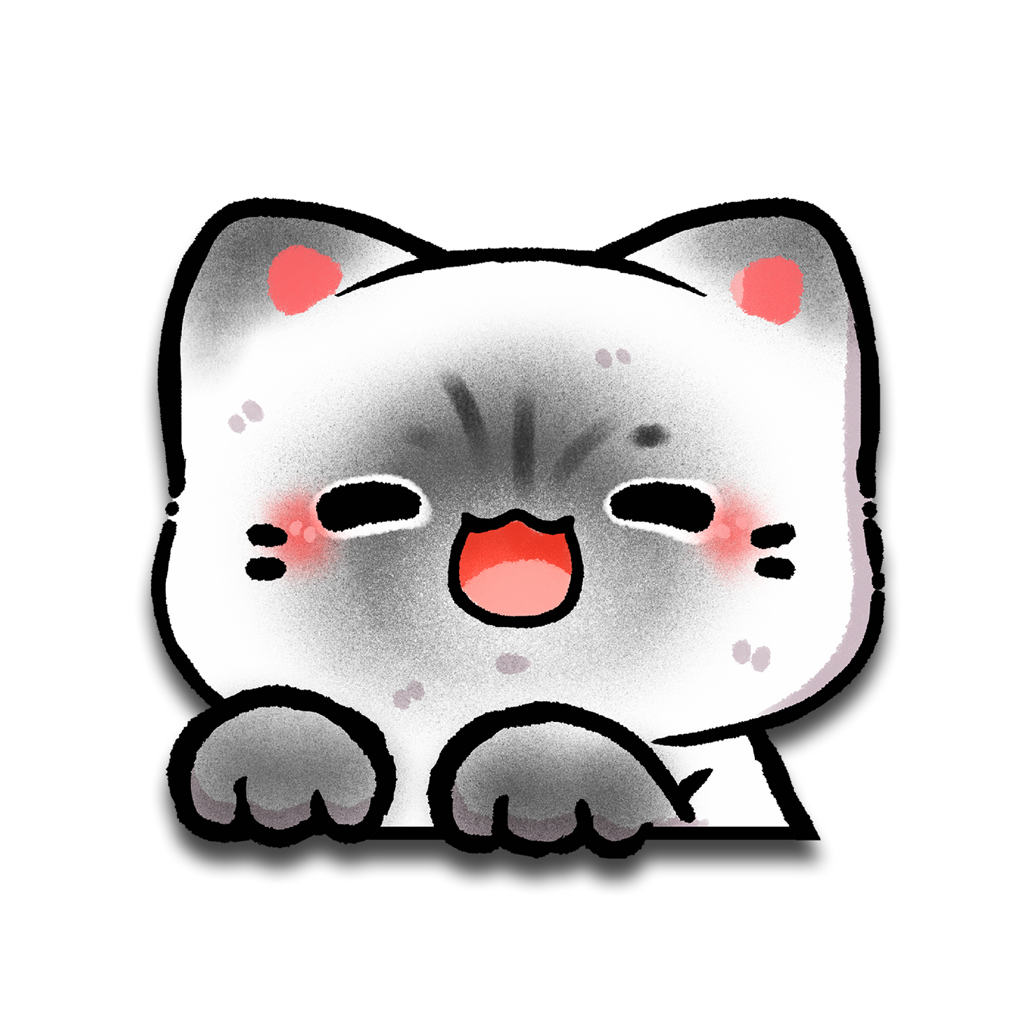 Siamese Peeker Sticker