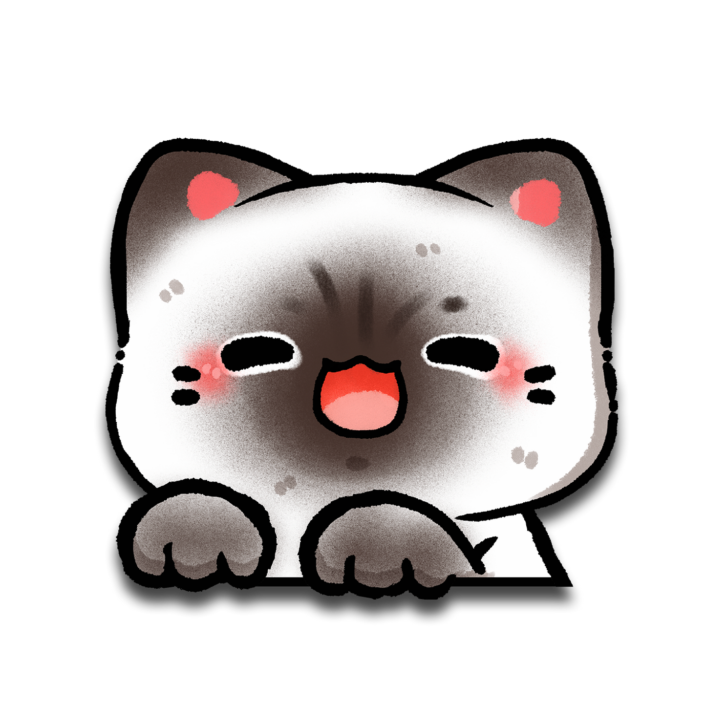Siamese Peeker Sticker