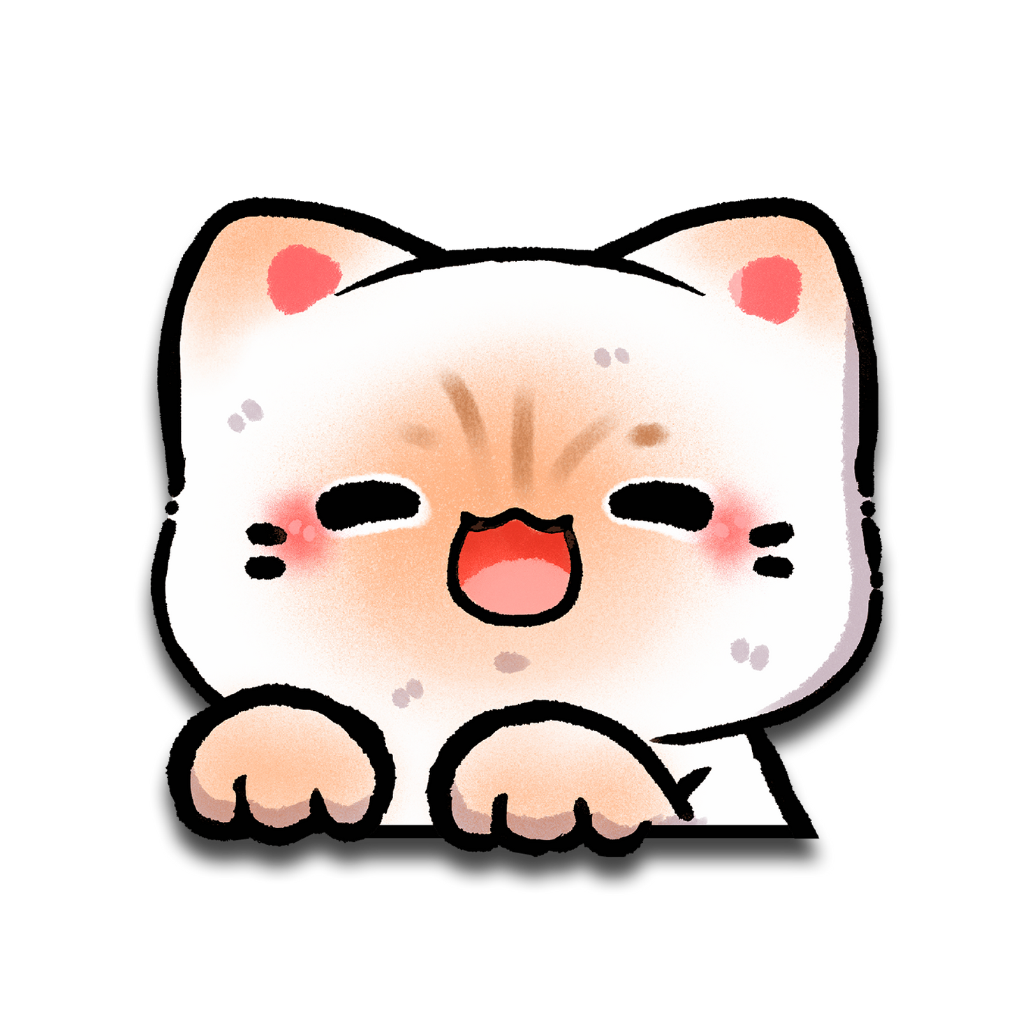 Siamese Peeker Sticker