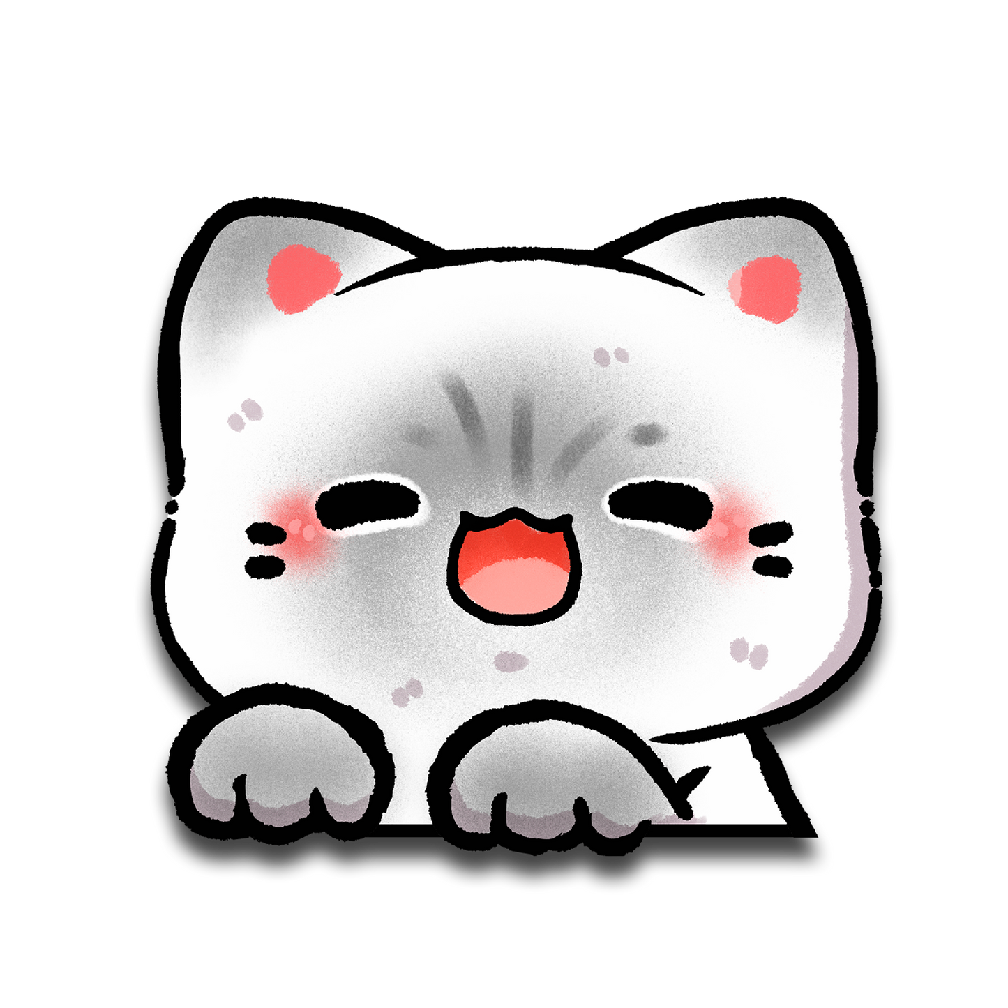 Siamese Peeker Sticker