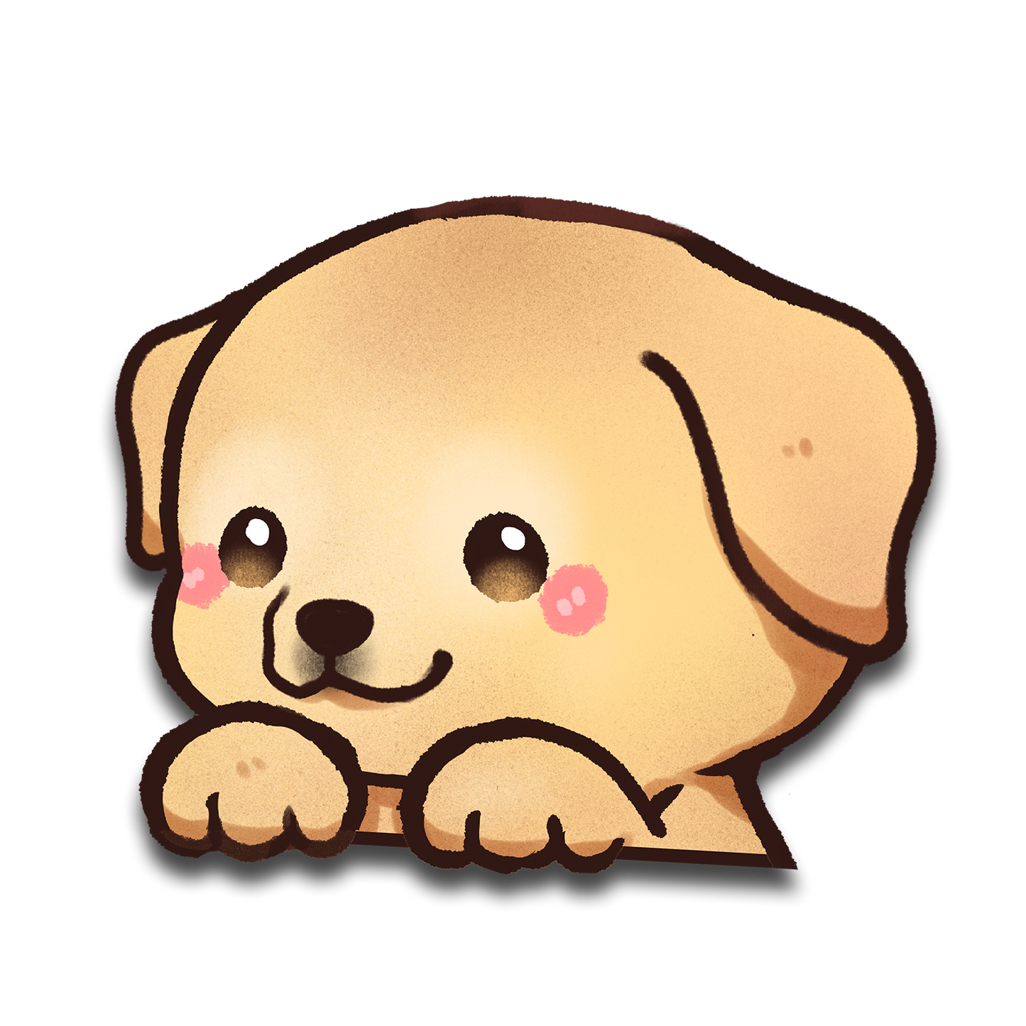 Labrador Retriever Peeker Sticker