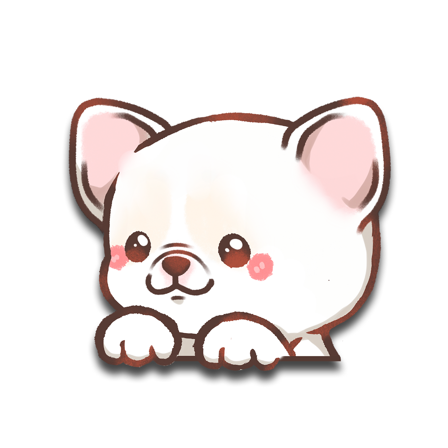 French Bulldog Peeker Sticker