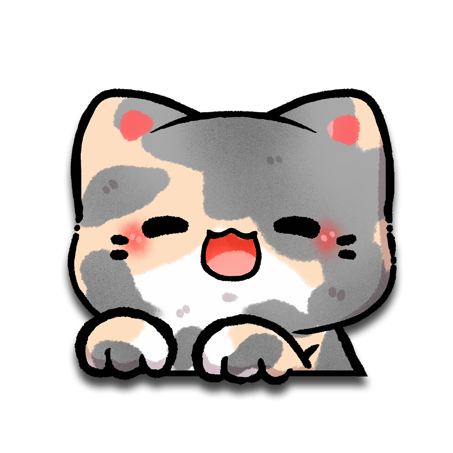 Calico Peeker Sticker