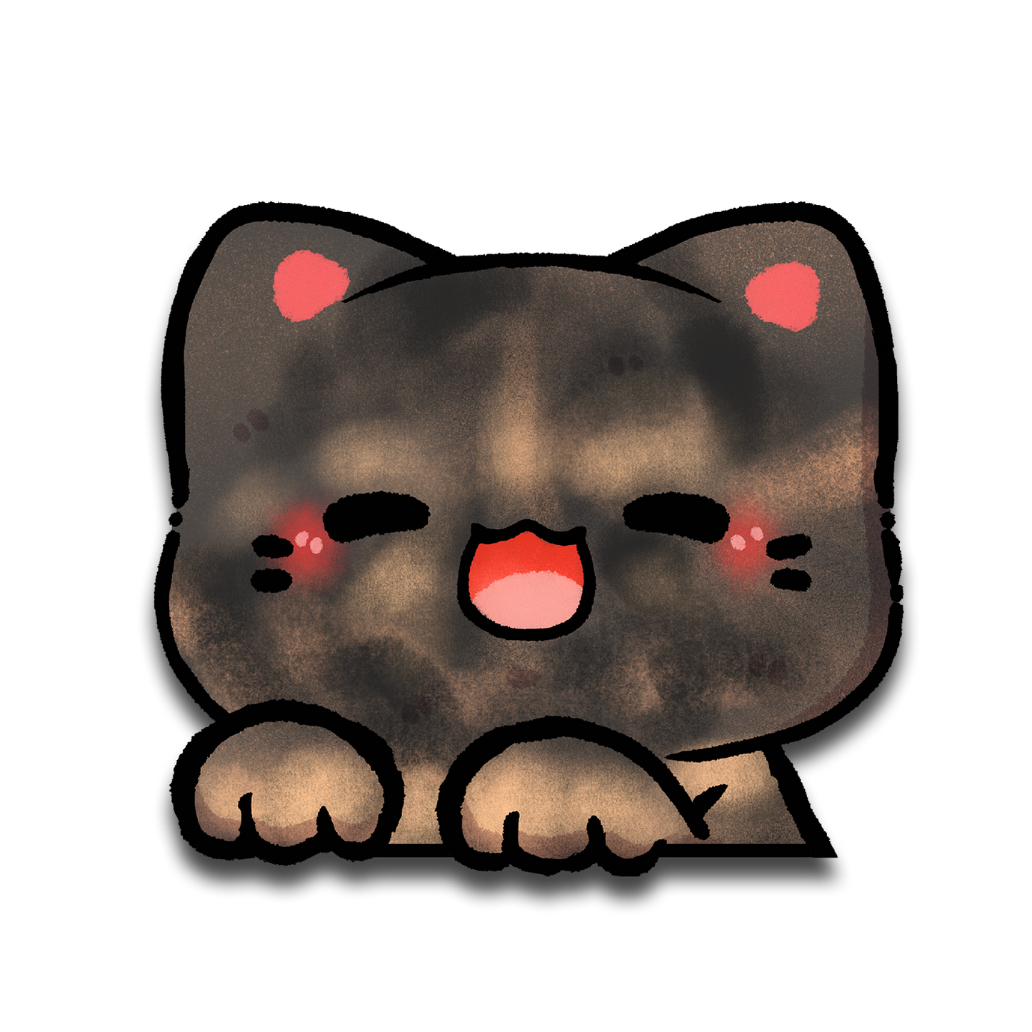 Calico Peeker Sticker