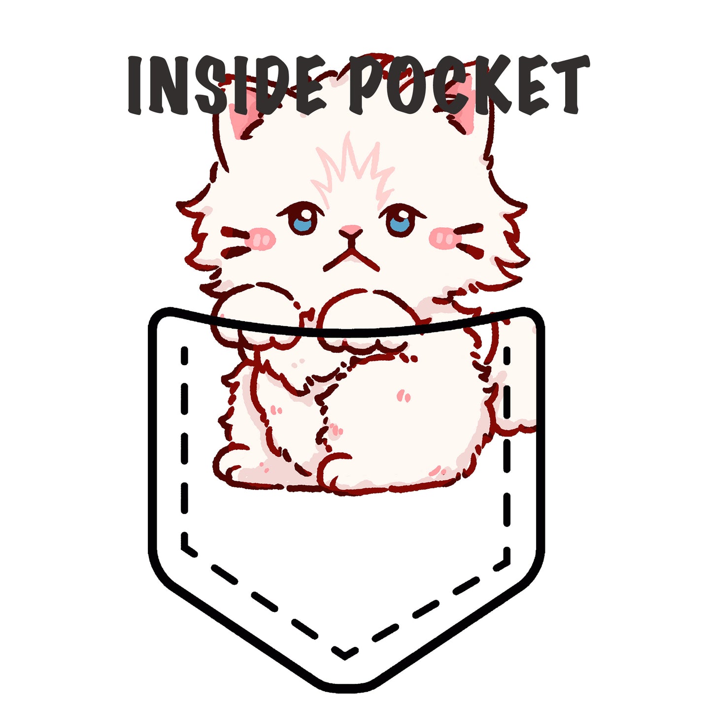 Persian Cat Pocket Shirt