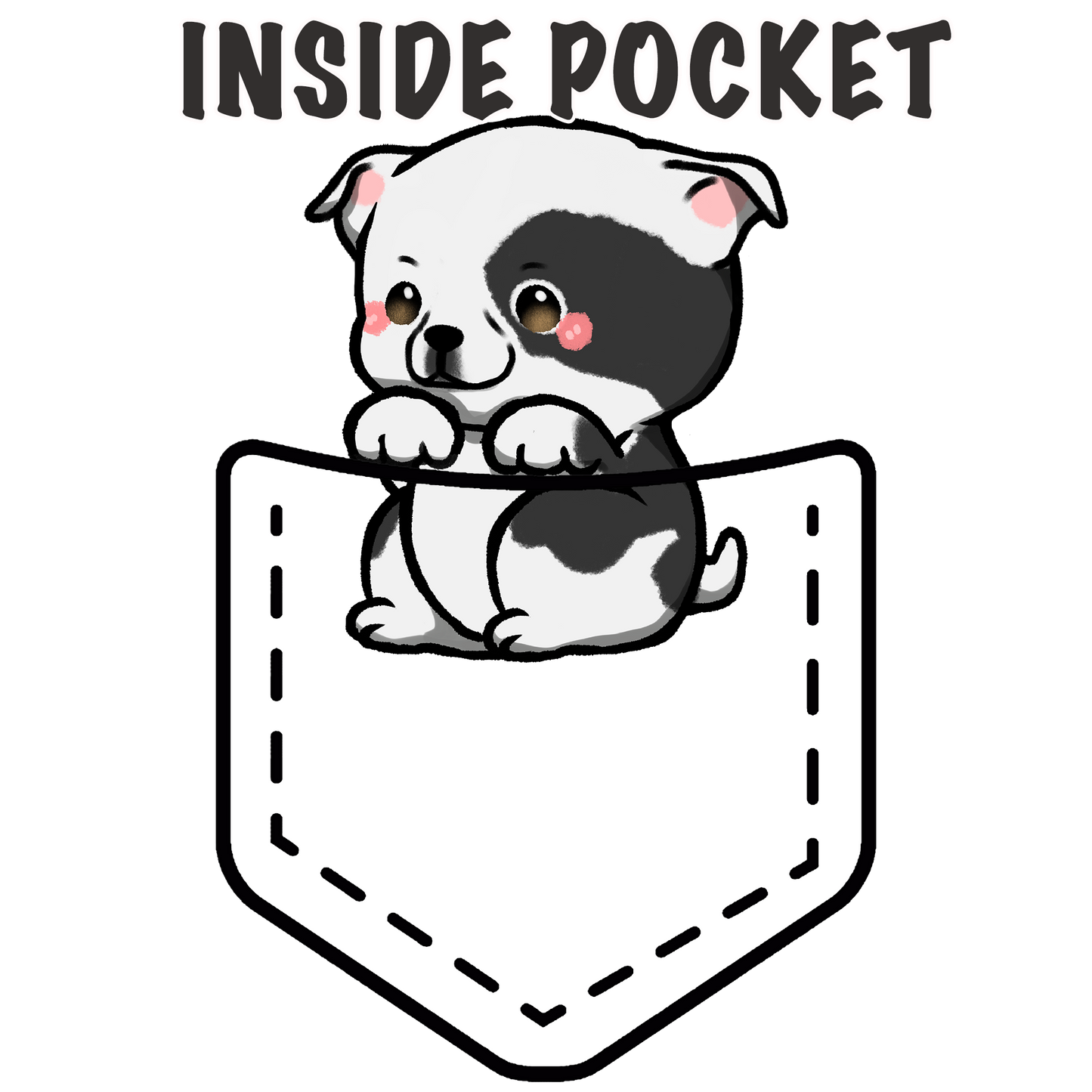 Staffordshire Bull Terrier (Pitbull) Pocket Shirt