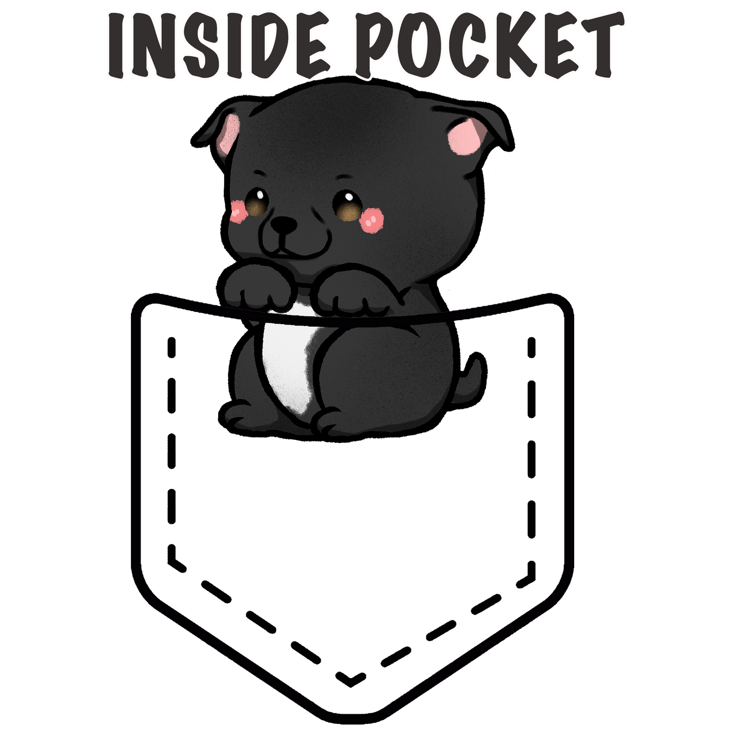 Staffordshire Bull Terrier (Pitbull) Pocket Shirt