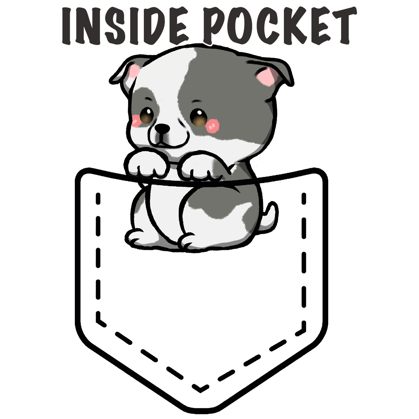 Staffordshire Bull Terrier (Pitbull) Pocket Shirt