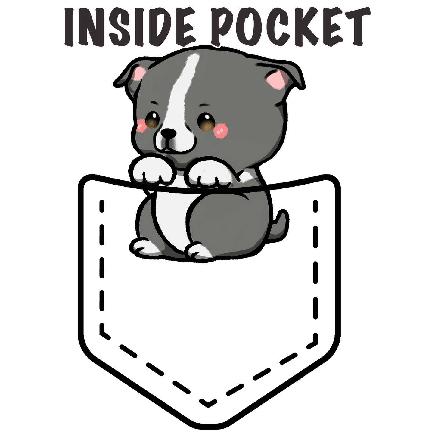 Staffordshire Bull Terrier (Pitbull) Pocket Shirt