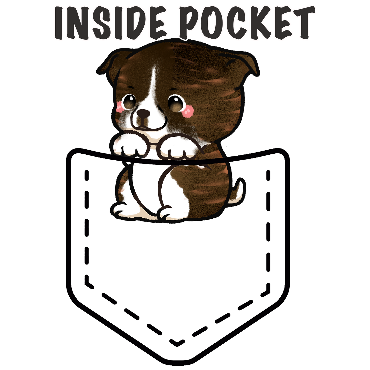 Staffordshire Bull Terrier (Pitbull) Pocket Shirt