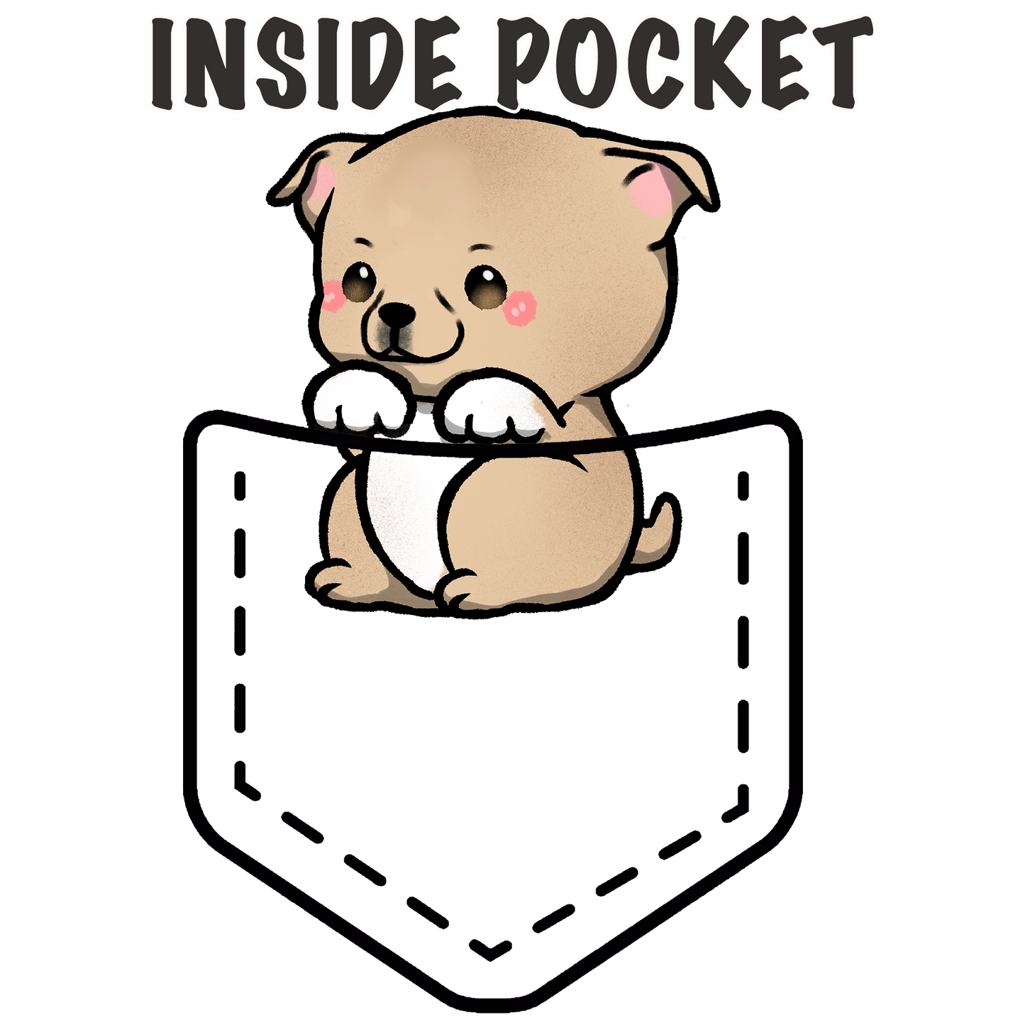 Staffordshire Bull Terrier (Pitbull) Pocket Shirt