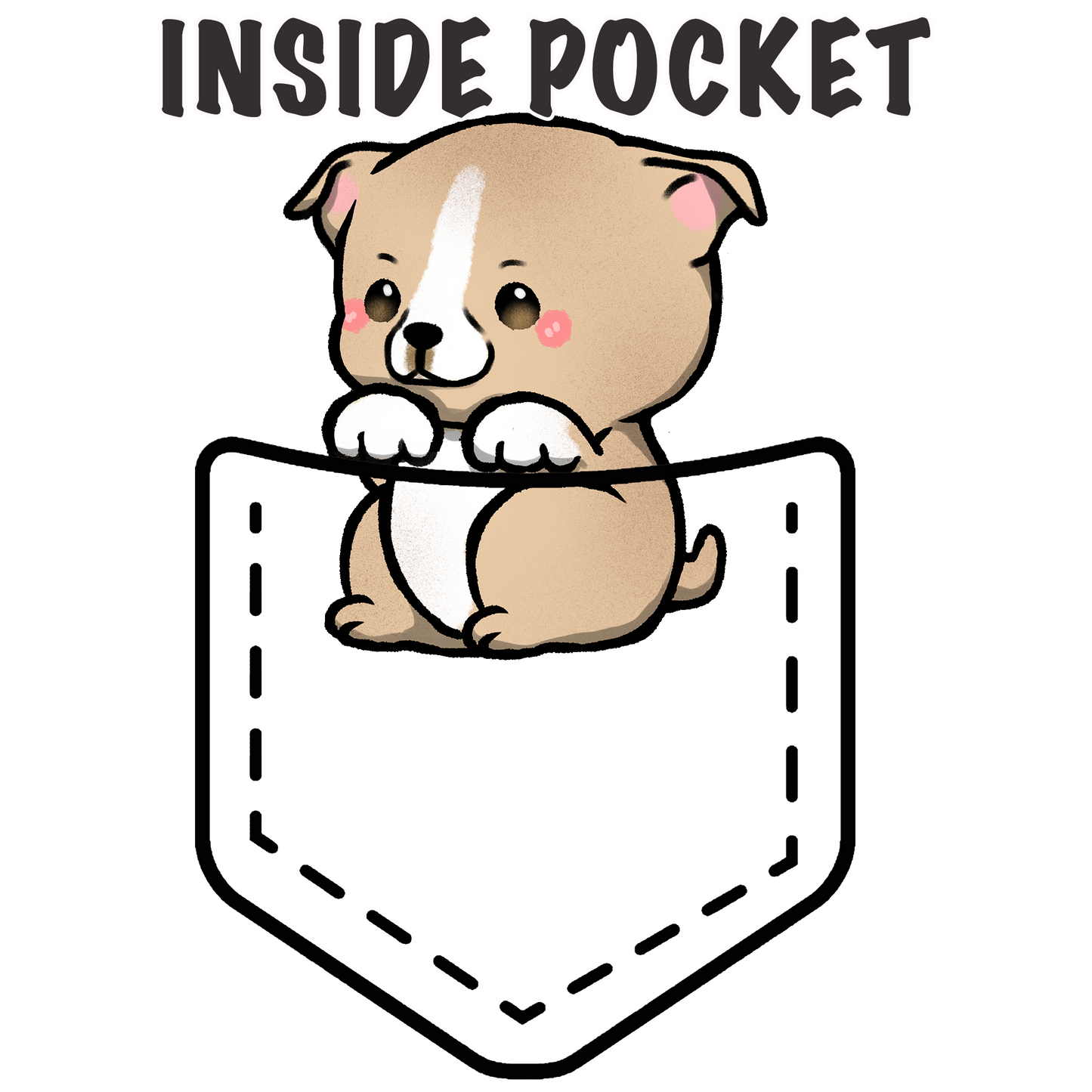 Staffordshire Bull Terrier (Pitbull) Pocket Shirt