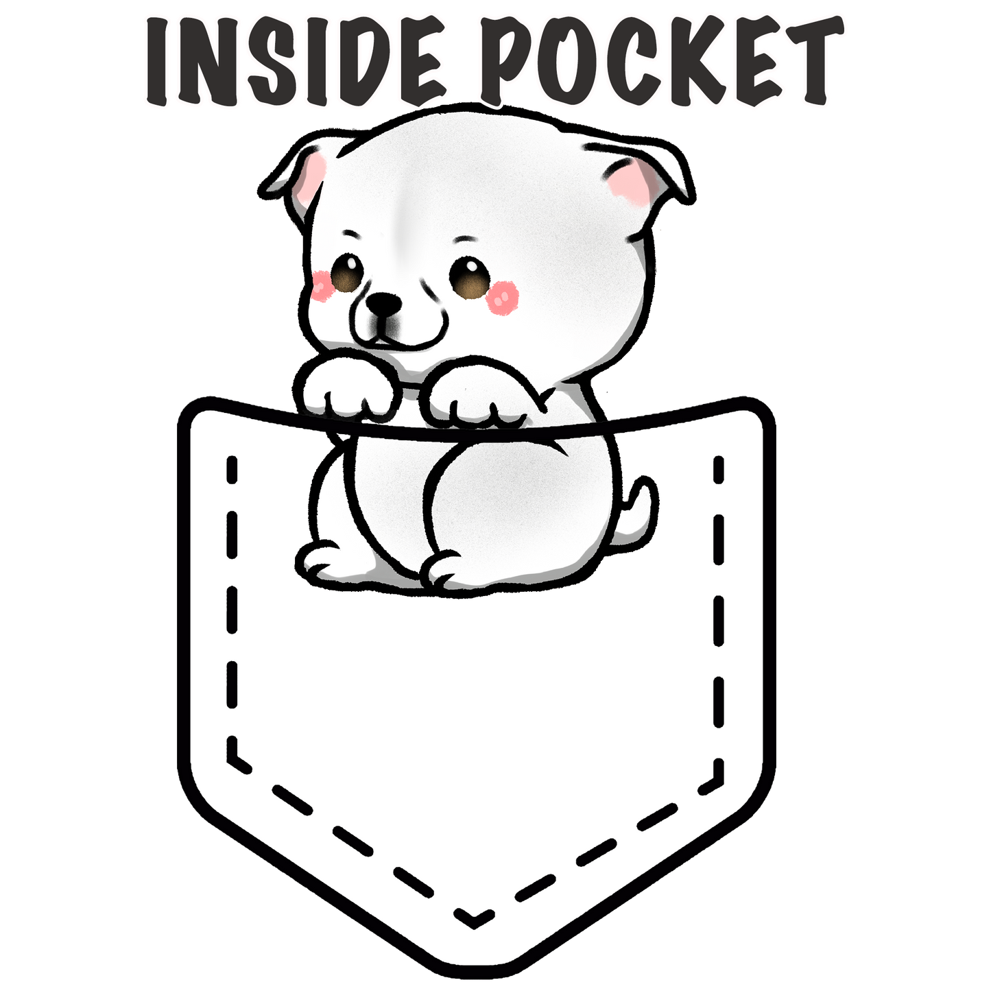 Staffordshire Bull Terrier (Pitbull) Pocket Shirt