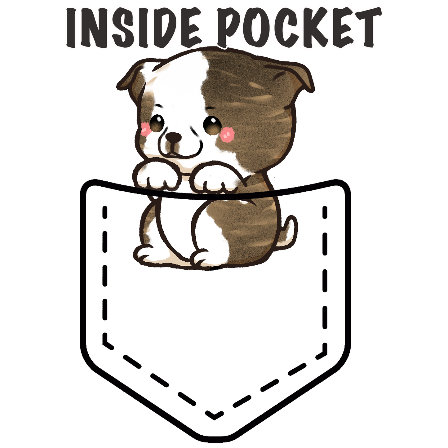 Staffordshire Bull Terrier (Pitbull) Pocket Shirt