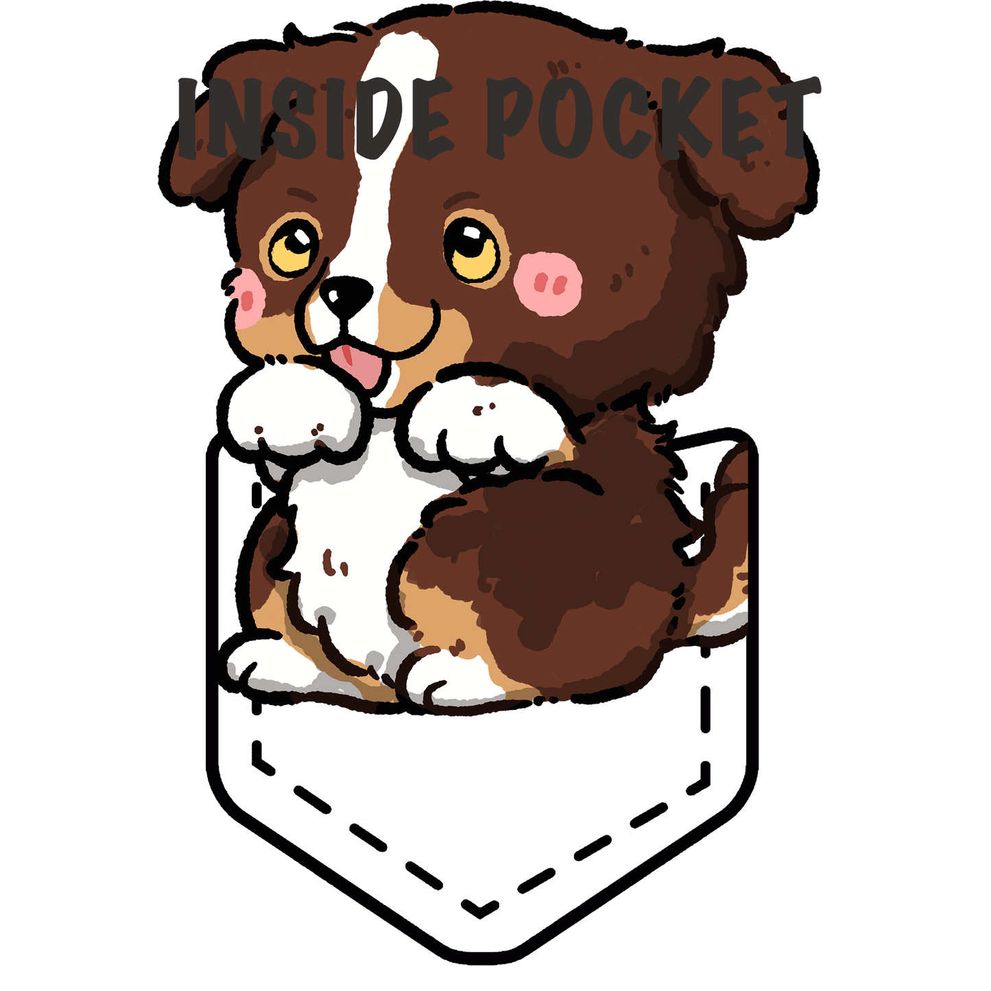 Australian Shepherd Pocket Shirt