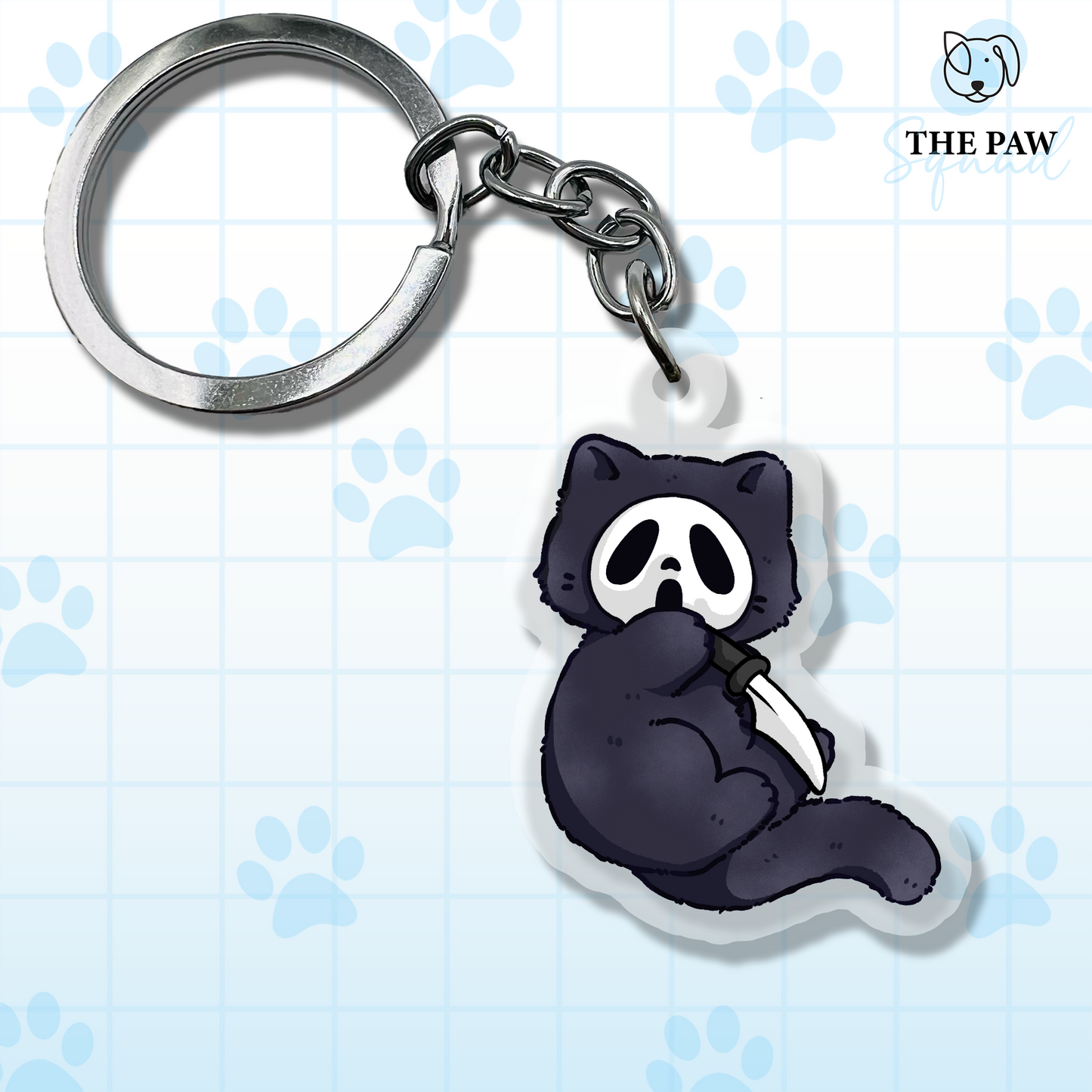 GhostfaceCat Keychain
