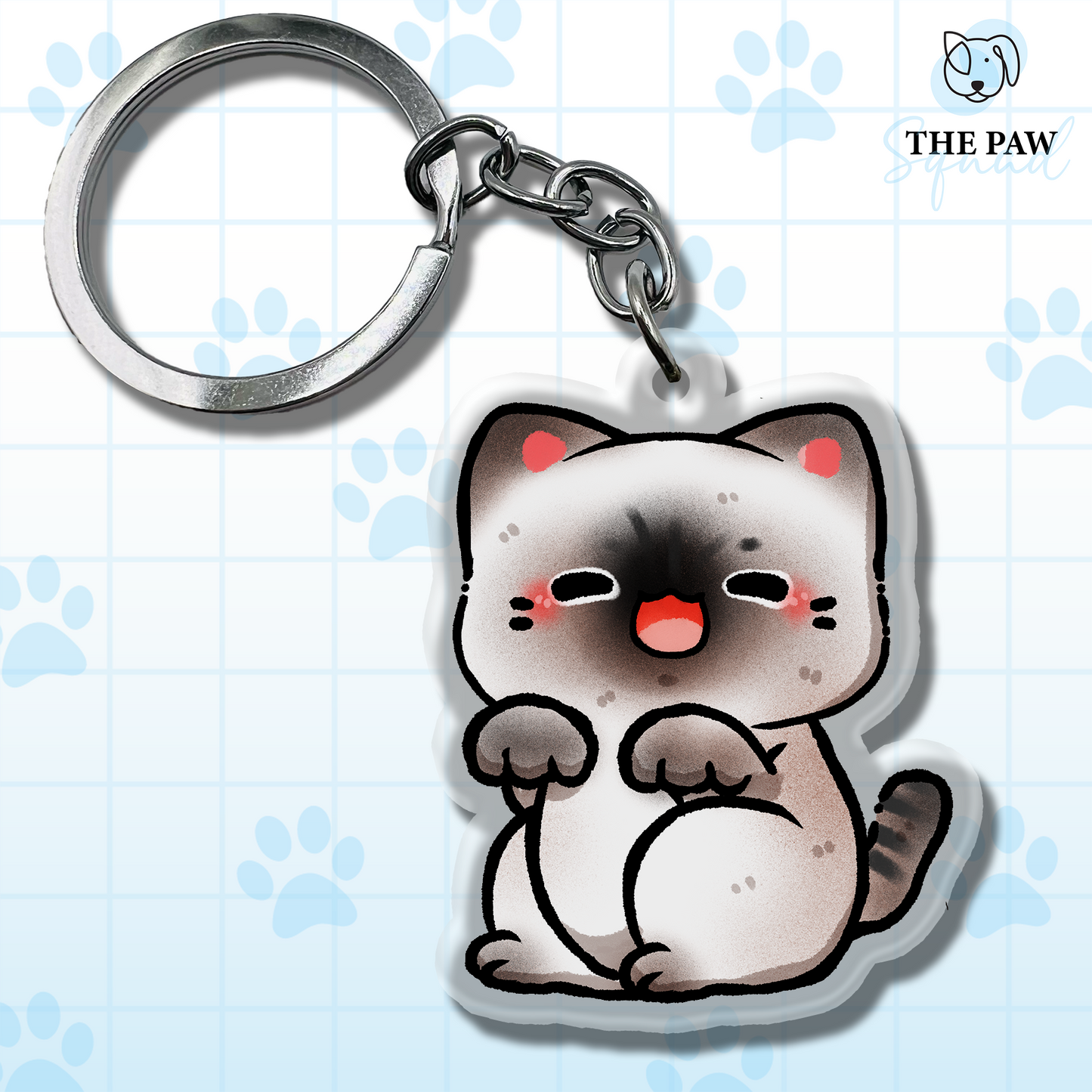 Siamese Cat Keychain