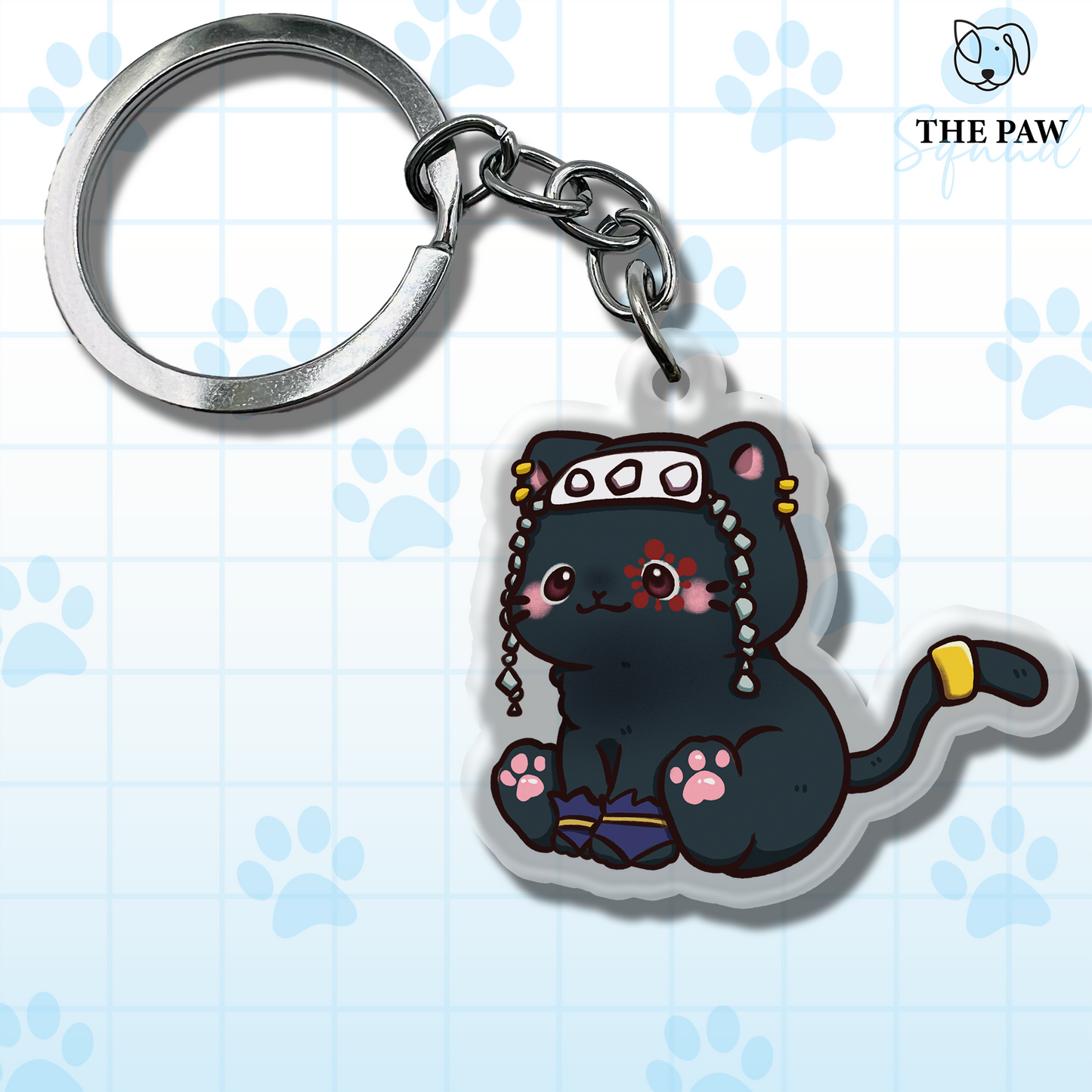 Flashy Cat Keychain