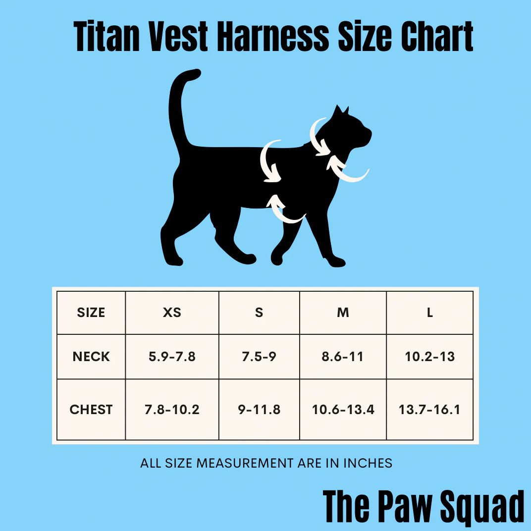 Titan Vest Harness (For Cat / Small Breed Dog)