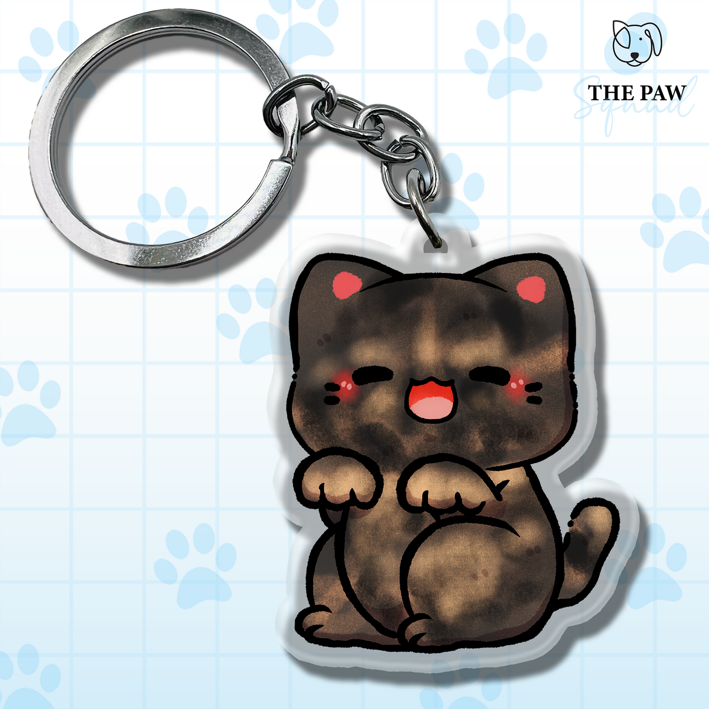 Calico Cat Keychain