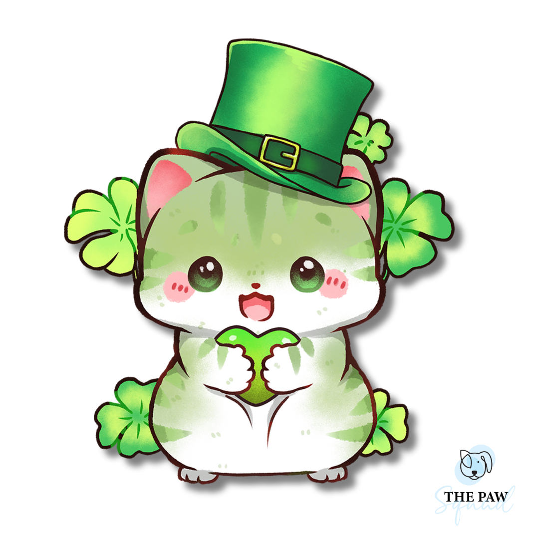 St. Patty's Kitty Sticker