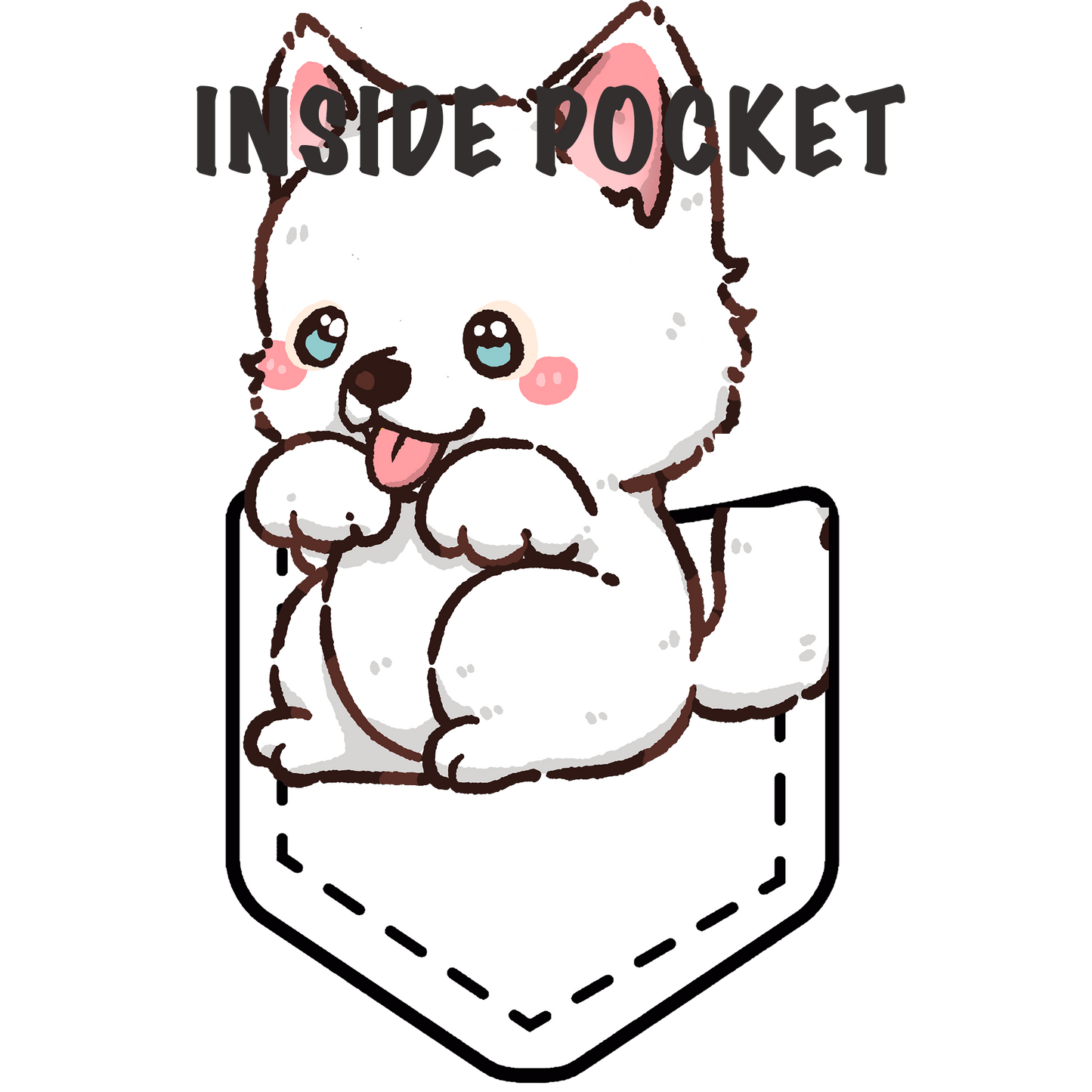 Siberian Husky Pocket Shirt