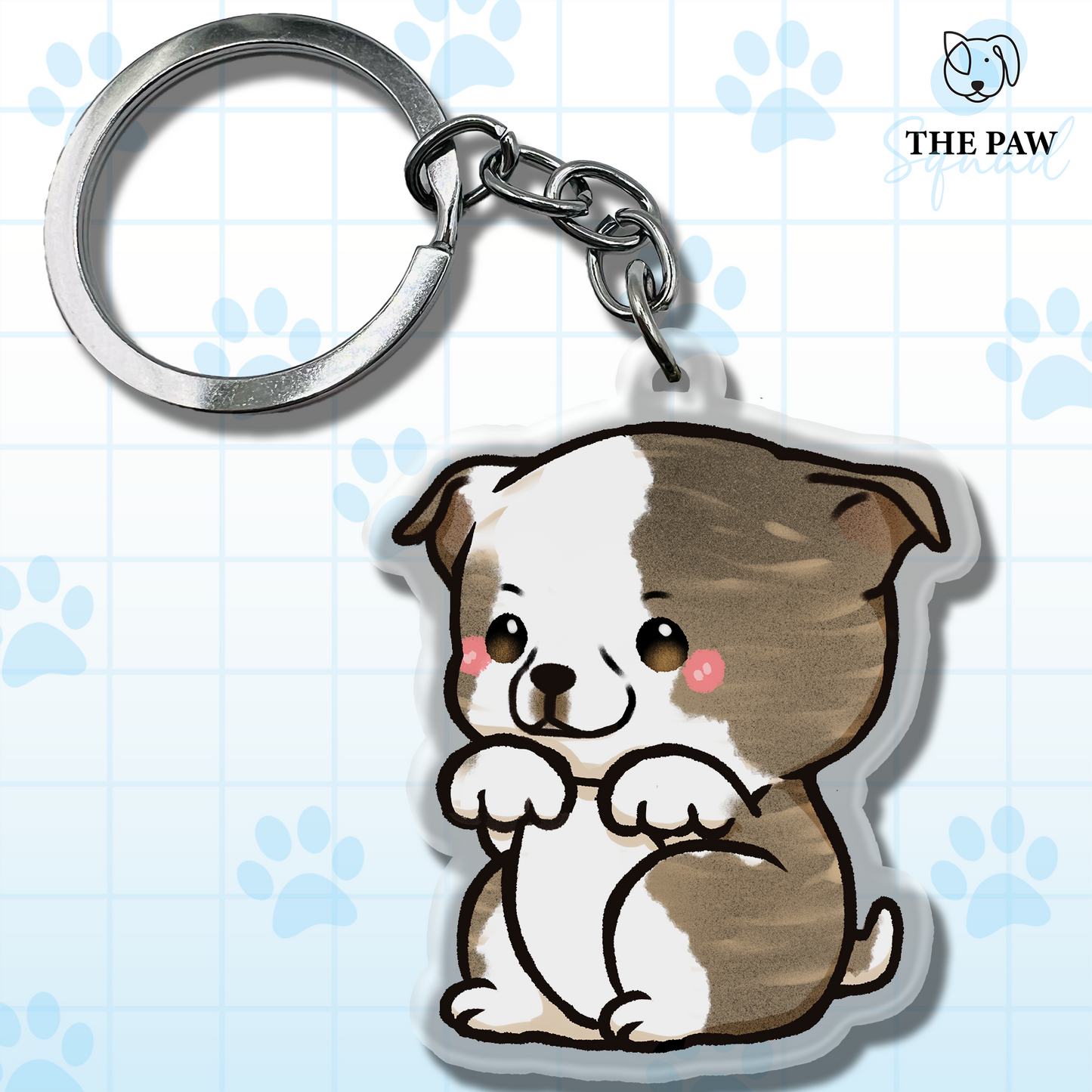 Staffordshire Bull Terrier (Pitbull) Keychain