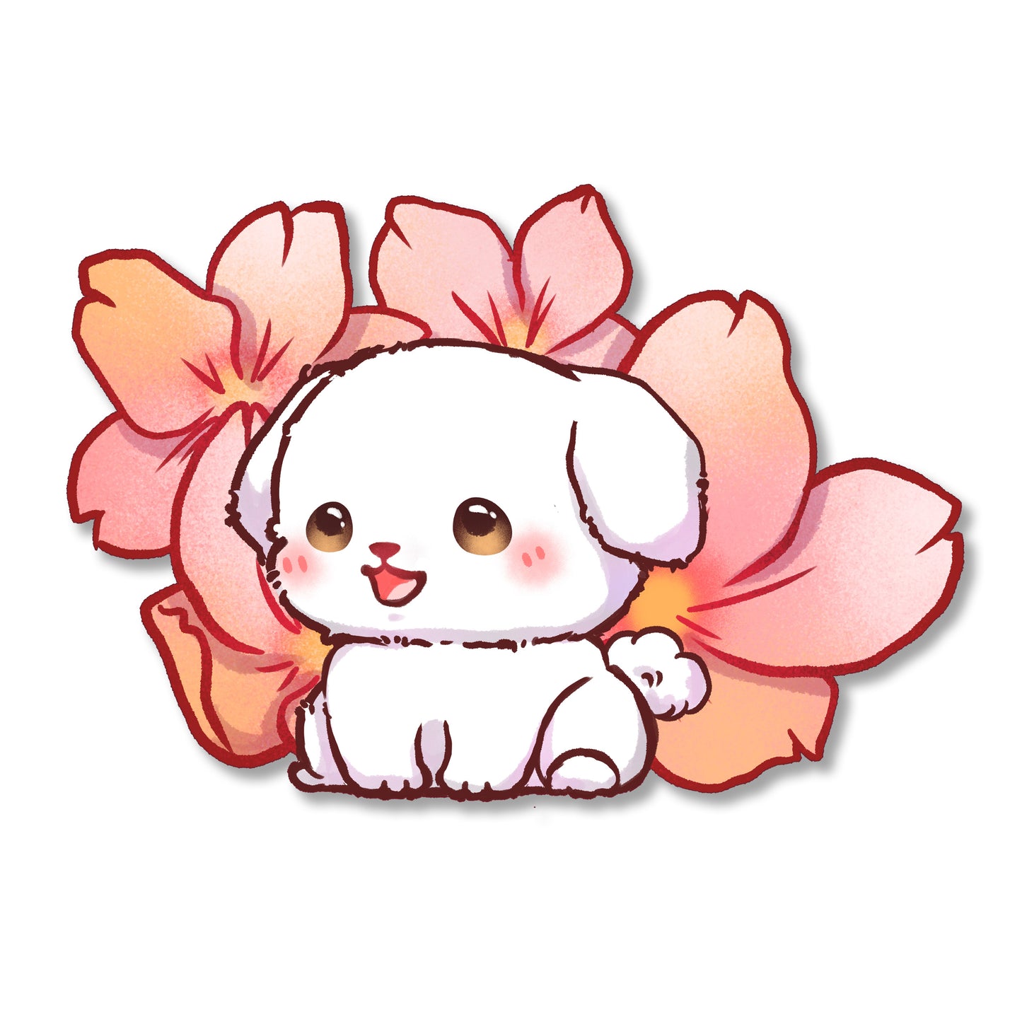 Sakura Inu Chibi Sticker