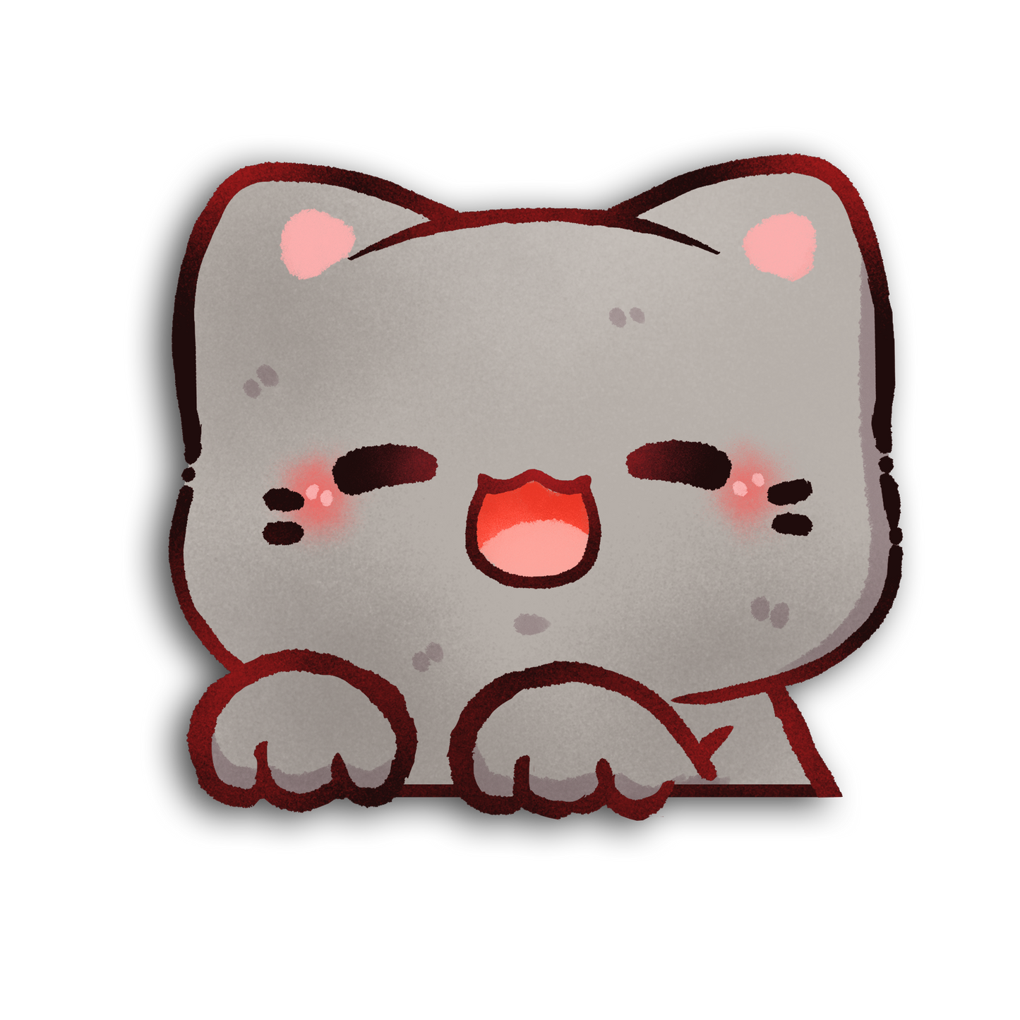 Short Haired Cat Peeker