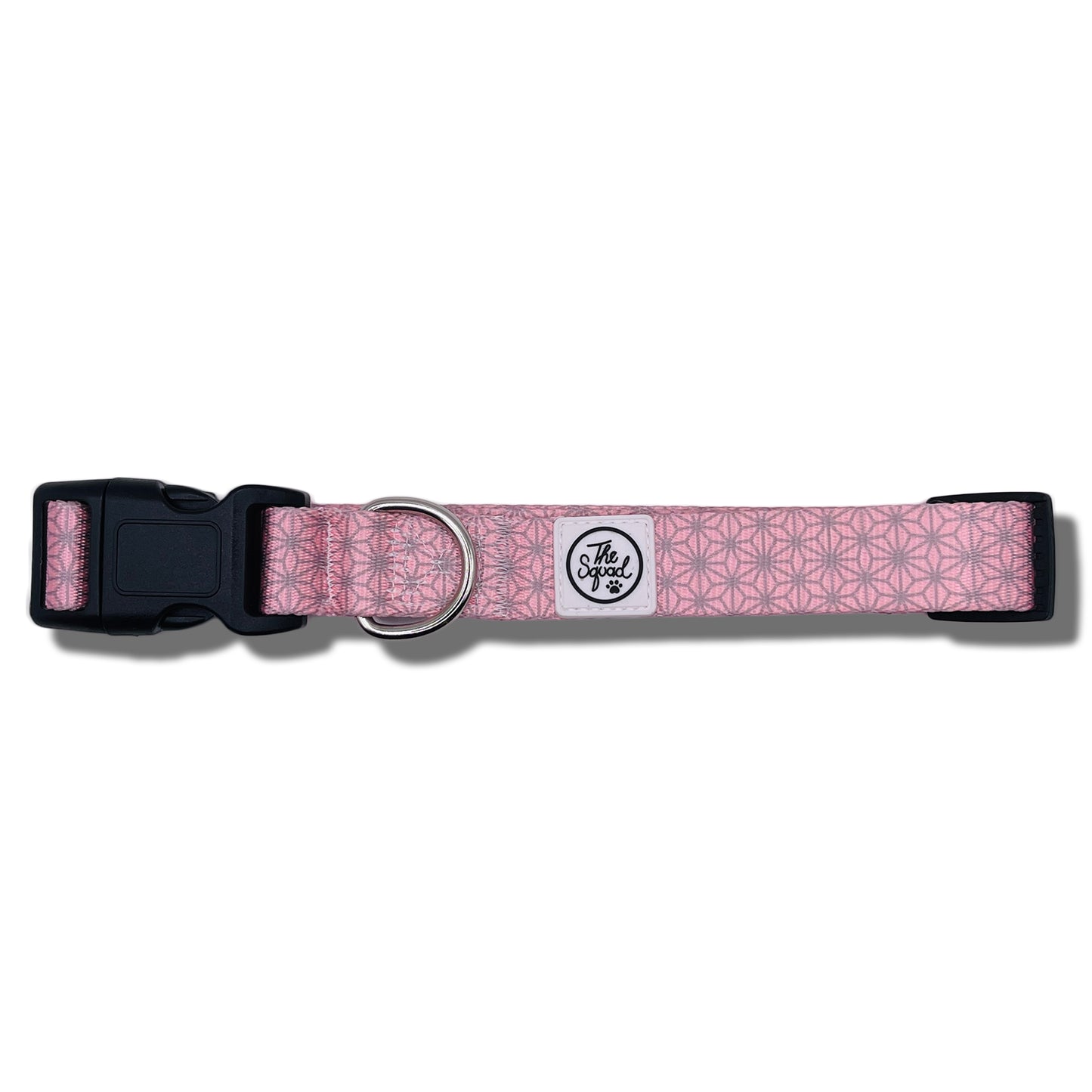 Pink Asanoha Dog Collar
