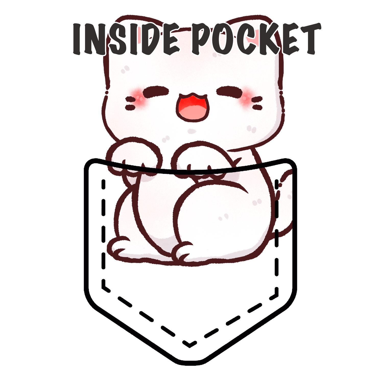 Pocket Short Hair Cat Shirt