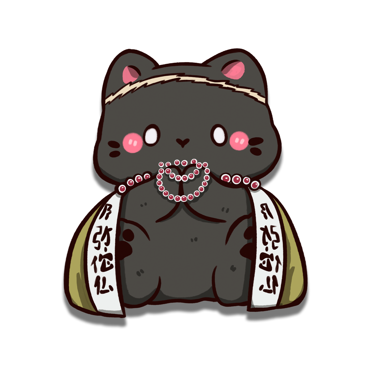 Prayer Neko Sticker