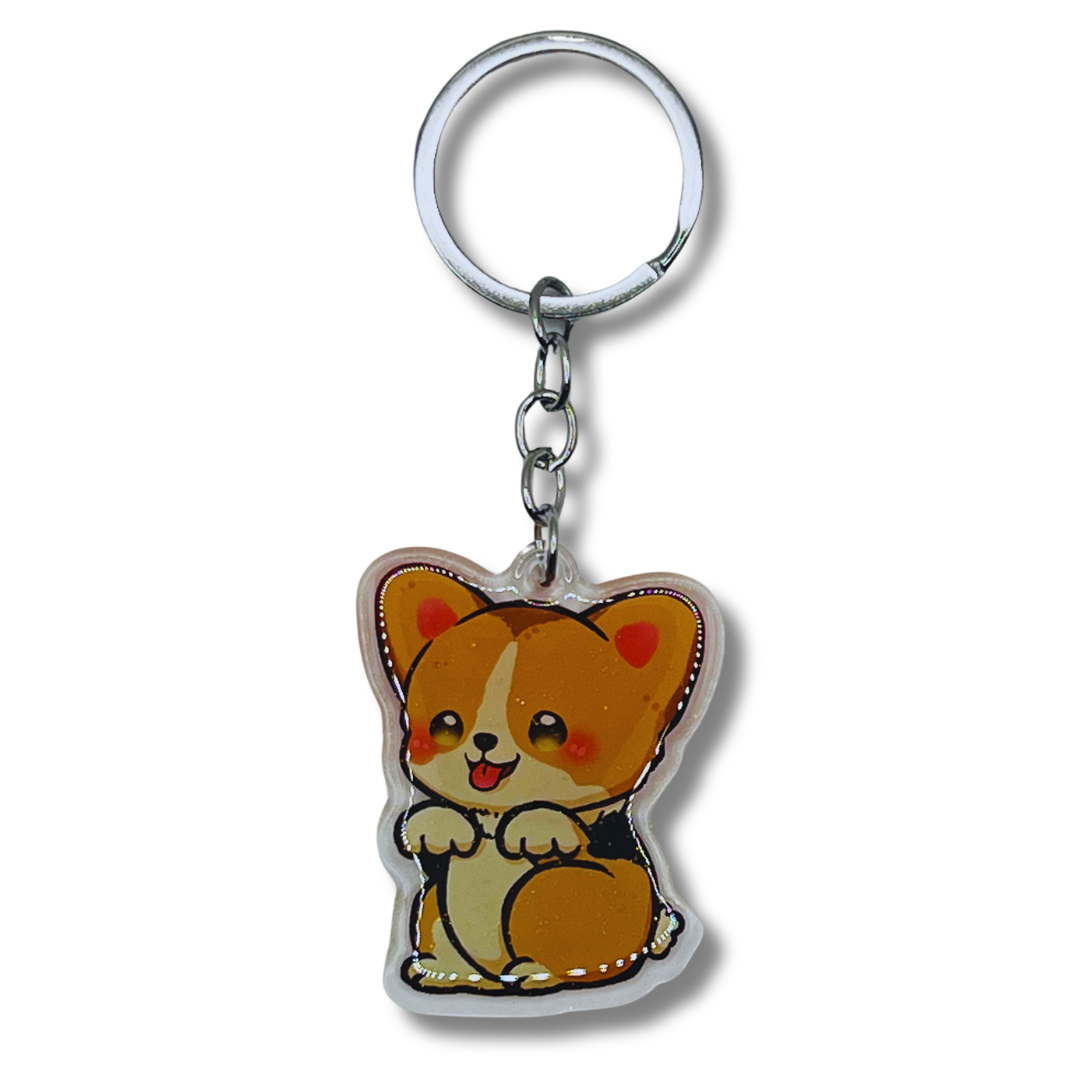 Corgi Keychain