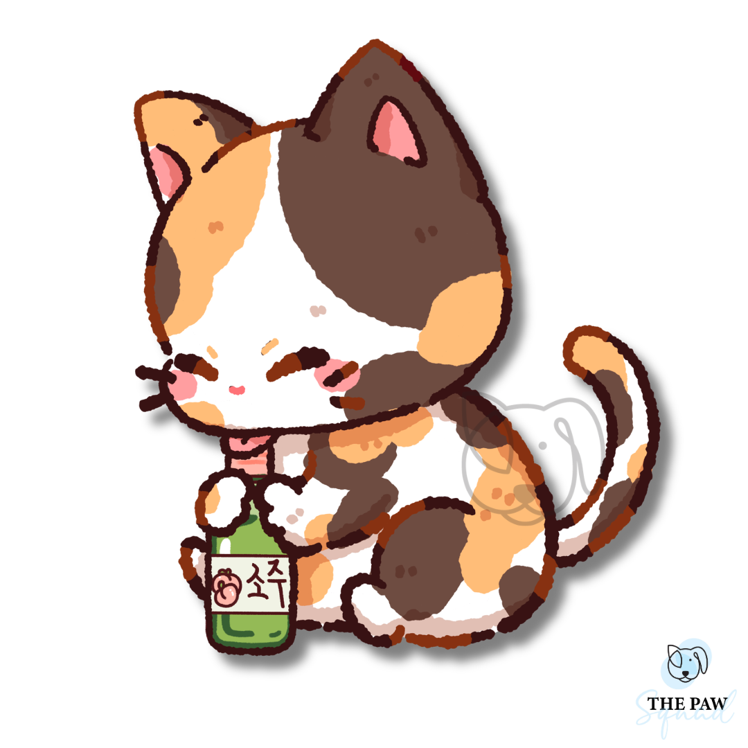 Soju Cat Sticker