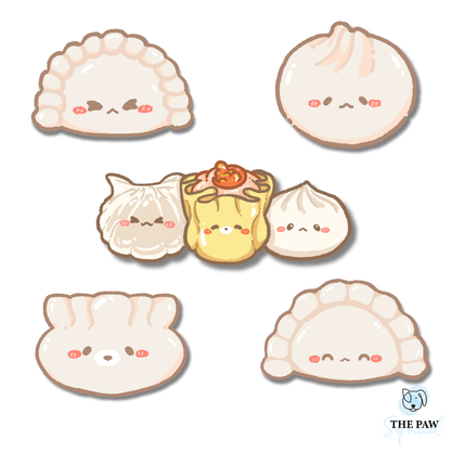 Dim Sum Dumpling Stickers (Set/Individual)