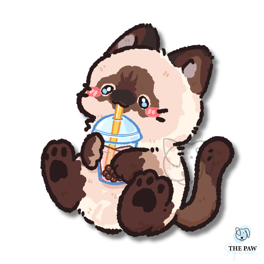 Totally Tapioca Cat Sticker