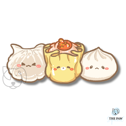 Dim Sum Dumpling Stickers (Set/Individual)