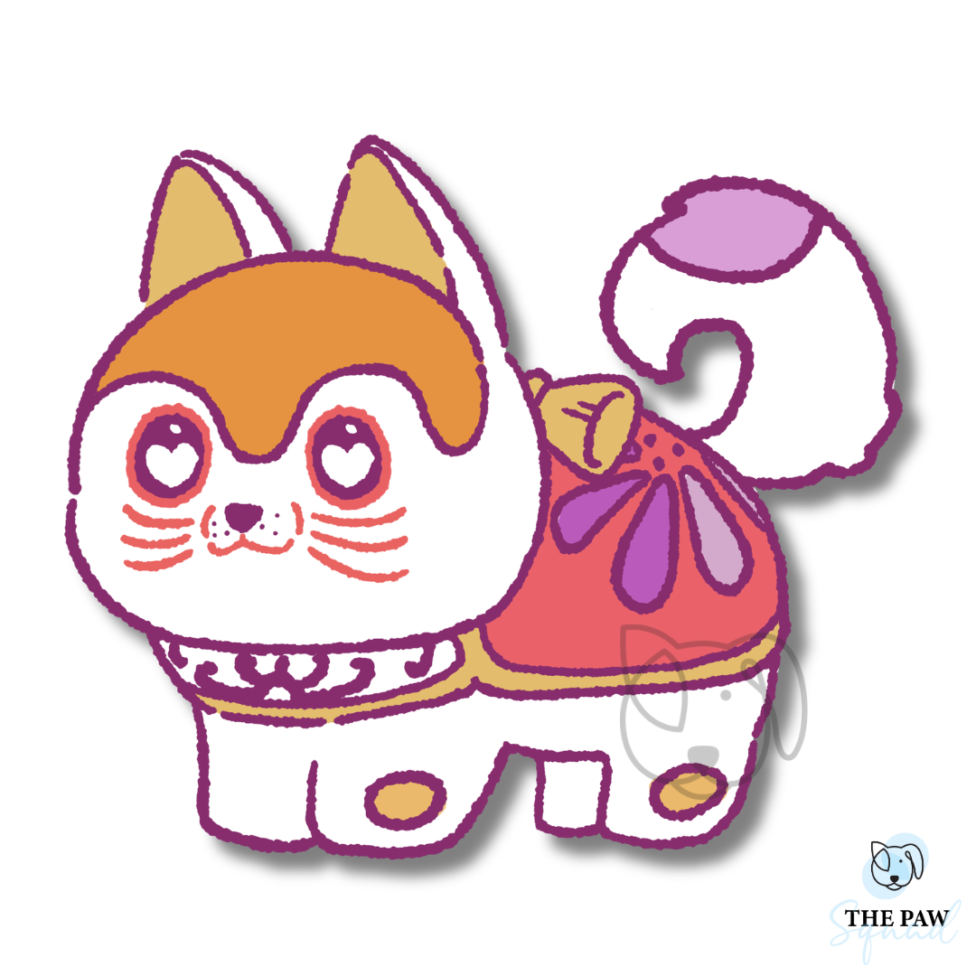 Pride Hariko Inu Sticker