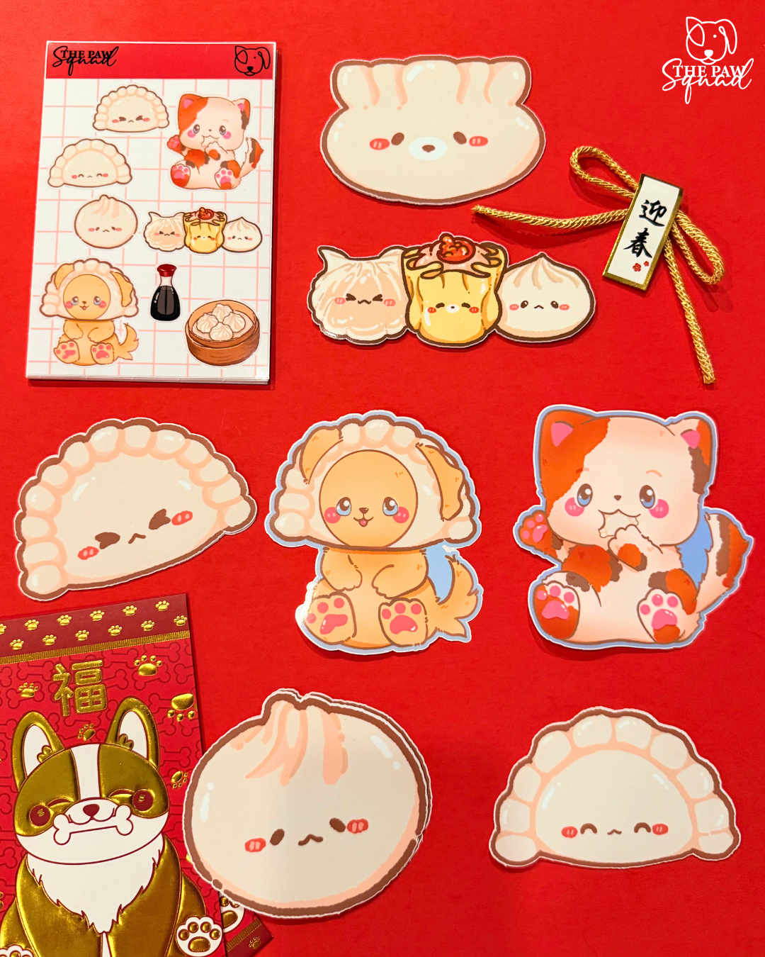 Throwing Sum Sticker All That and Dim Sum Sticker Sheet – The Paw Squad