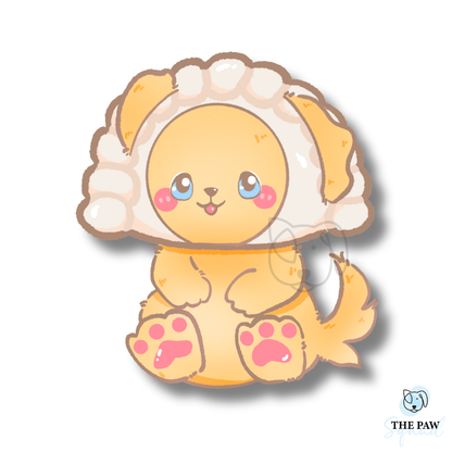 Dumpling Pup Sticker
