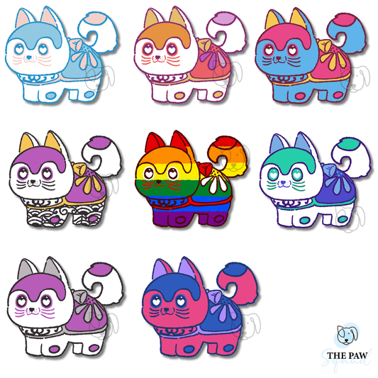 Pride Inu Hariko Sticker