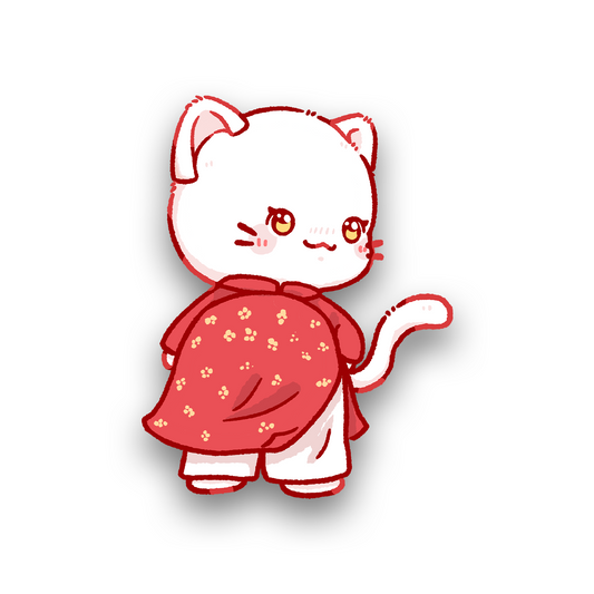 Kitty Áo dài Sticker