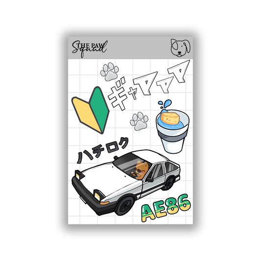 Tofu Sticker Initial D Collection – The Paw Squad