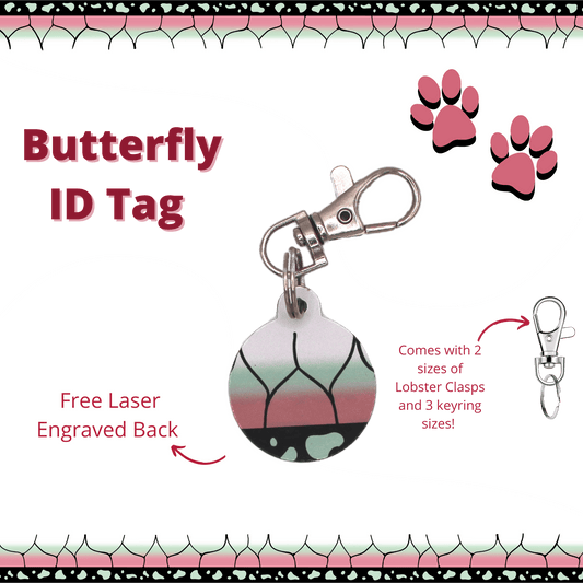 Butterfly Pet Tag - The Paw Squad