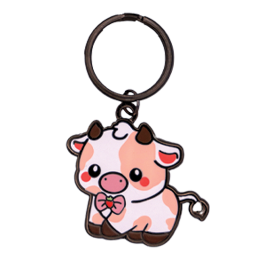 Strawberry Cow Pet Tag