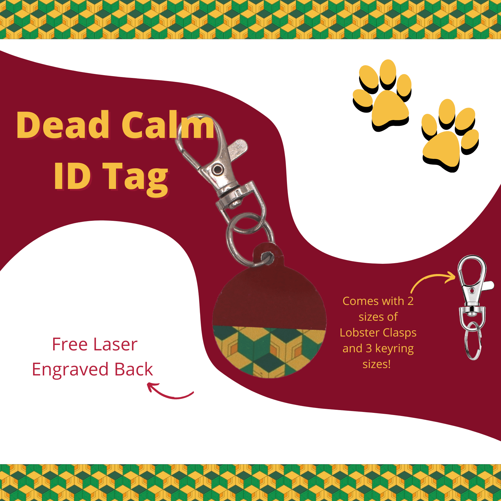 Dead Calm Pet Tag - The Paw Squad